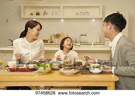Japanese family at home View Large Photo Image Stock Photo - Japanese family at home. Fotosearch