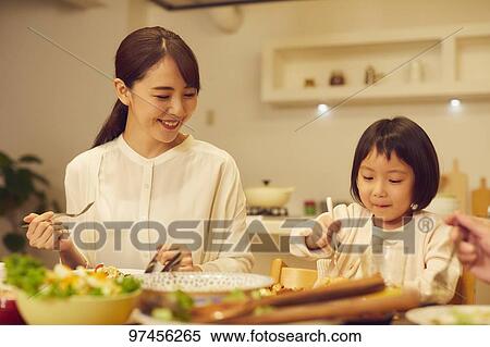Japanese family at home View Large Photo Image Stock Photography - Japanese family at home. Fotosearch