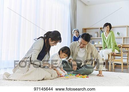 Japanese family View Large Photo Image Picture - Japanese family. Fotosearch