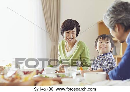 Japanese family View Large Photo Image Stock Image - Japanese family. Fotosearch