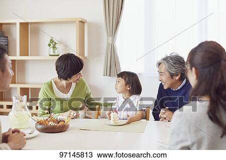 Japanese family View Large Photo Image Stock Image - Japanese family. Fotosearch