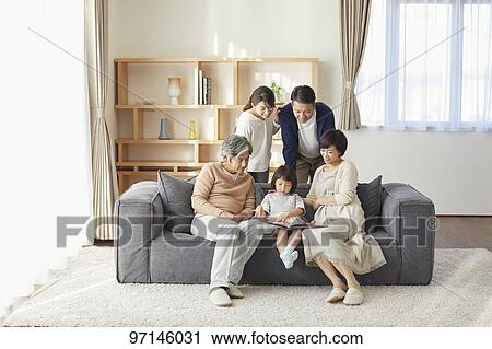 Japanese family View Large Photo Image Stock Image - Japanese family. Fotosearch