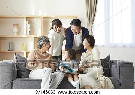 Japanese family View Large Photo Image Stock Image - Japanese family. Fotosearch