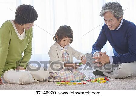 Japanese family View Large Photo Image Stock Image - Japanese family. Fotosearch
