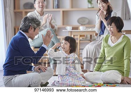 Japanese family View Large Photo Image Stock Image - Japanese family. Fotosearch