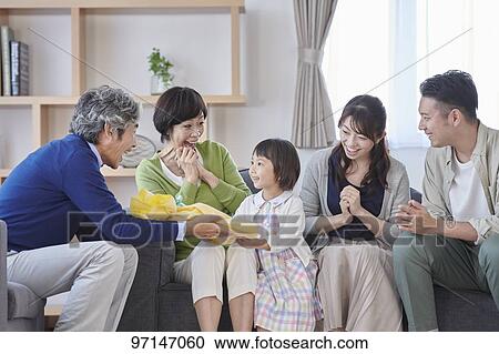 Japanese family View Large Photo Image Stock Image - Japanese family. Fotosearch