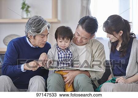 Japanese family View Large Photo Image Stock Image - Japanese family. Fotosearch