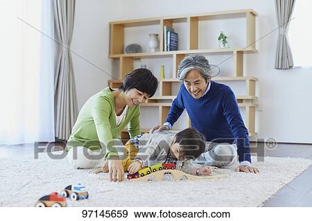 Stock Photo - Japanese family. Fotosearch
