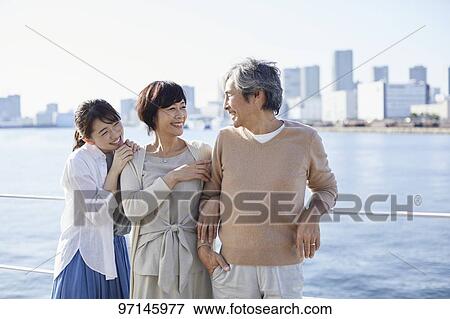 Stock Photo - Japanese family. Fotosearch