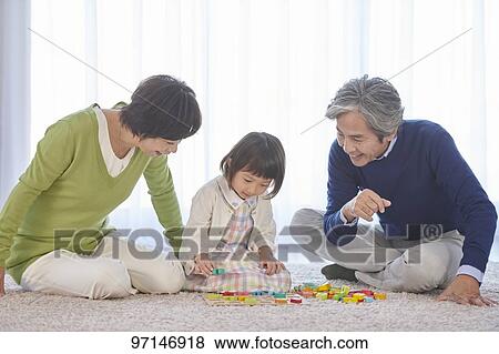 Stock Photo - Japanese family. Fotosearch