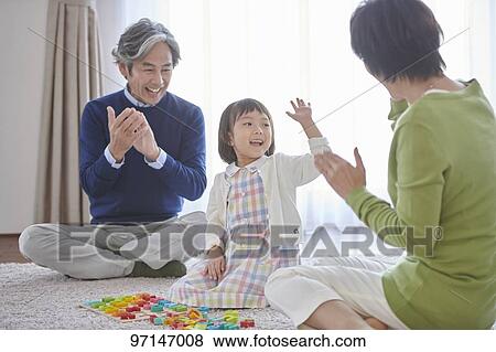 Japanese family View Large Photo Image Stock Photo - Japanese family. Fotosearch