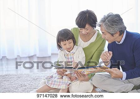 Stock Photo - Japanese family. Fotosearch