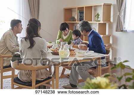 Stock Photo - Japanese family. Fotosearch