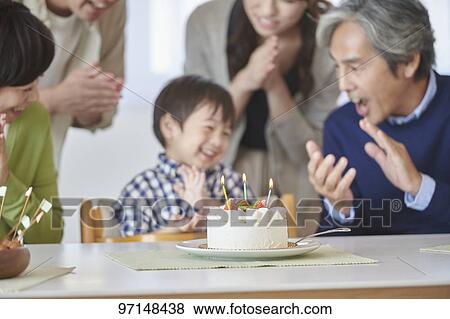 Stock Photo - Japanese family. Fotosearch