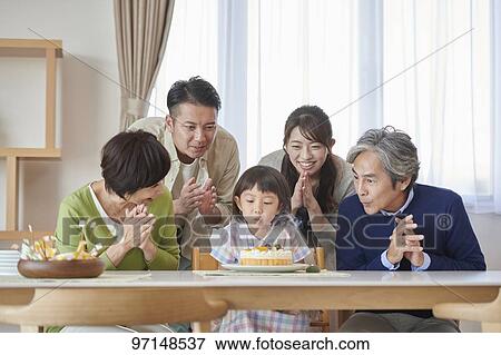 Japanese family View Large Photo Image Stock Photo - Japanese family. Fotosearch