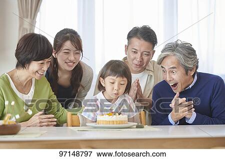 Japanese family View Large Photo Image Stock Photo - Japanese family. Fotosearch