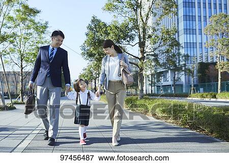 Japanese family View Large Photo Image Stock Photo - Japanese family. Fotosearch