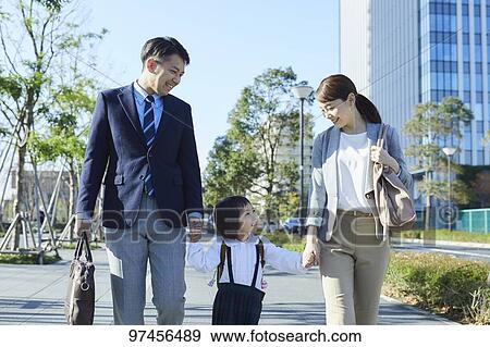 Japanese family View Large Photo Image Stock Photo - Japanese family. Fotosearch