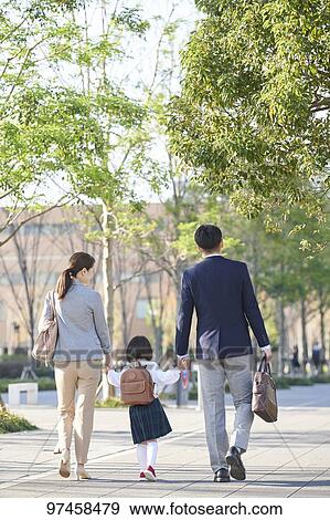 Stock Photo - Japanese family. Fotosearch