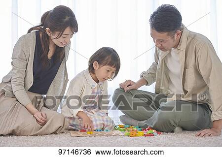 Stock Photograph - Japanese family. Fotosearch