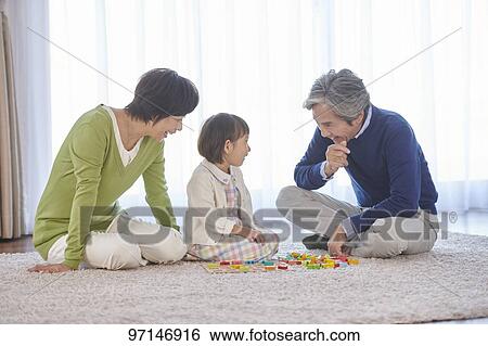 Japanese family View Large Photo Image Stock Photograph - Japanese family. Fotosearch