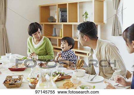 Japanese family View Large Photo Image Stock Photography - Japanese family. Fotosearch