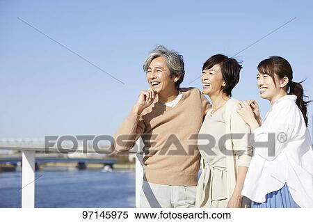 Stock Photography - Japanese family. Fotosearch