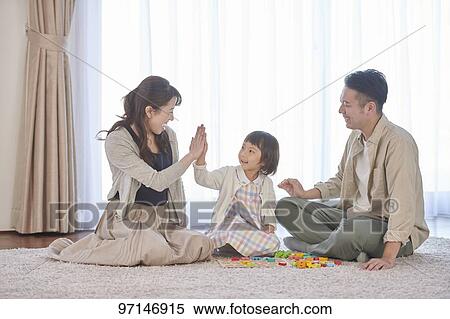 Japanese family View Large Photo Image Stock Photography - Japanese family. Fotosearch