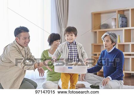 Japanese family View Large Photo Image Stock Photography - Japanese family. Fotosearch
