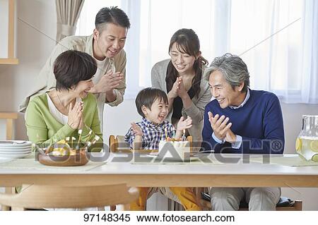 Japanese family View Large Photo Image Stock Photography - Japanese family. Fotosearch