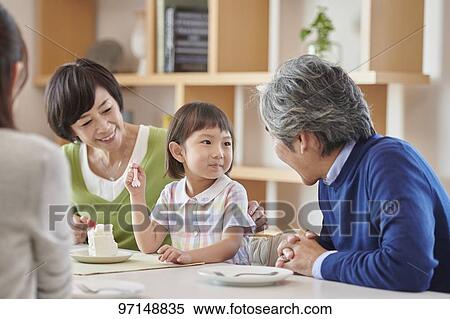 Stock Photography - Japanese family. Fotosearch