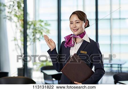 Japanese Flight Attendant View Large Photo Image Stock Image - Japanese Flight Attendant. Fotosearch