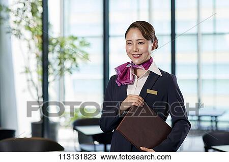 Japanese Flight Attendant View Large Photo Image Stock Image - Japanese Flight Attendant. Fotosearch