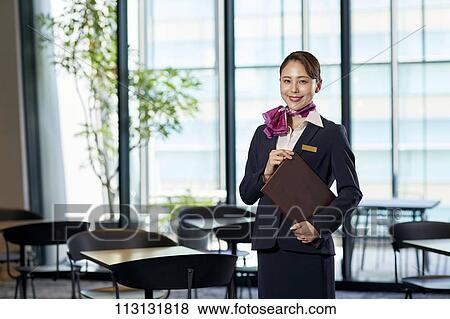 Japanese Flight Attendant View Large Photo Image Stock Photo - Japanese Flight Attendant. Fotosearch
