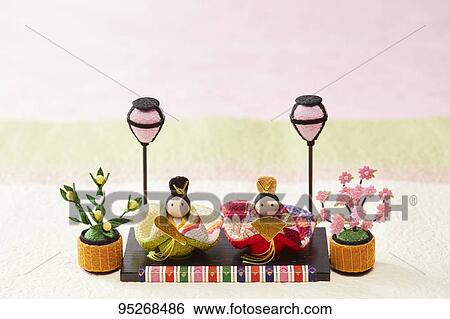 Stock Photograph - Japanese Hina dolls. Fotosearch