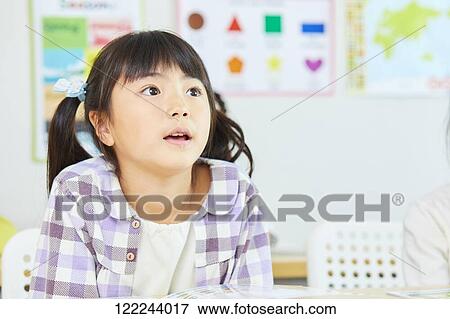 Japanese kid at school View Large Photo Image Stock Photo - Japanese kid at school. Fotosearch