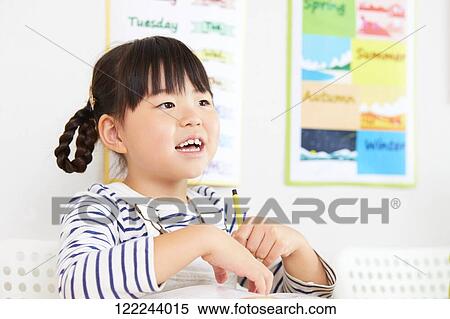 Japanese kid at school View Large Photo Image Stock Photography - Japanese kid at school. Fotosearch