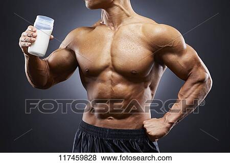 Stock Photo - Japanese male bodybuilder. Fotosearch