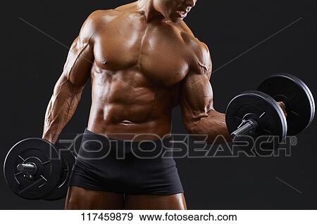 Stock Photo - Japanese male bodybuilder. Fotosearch
