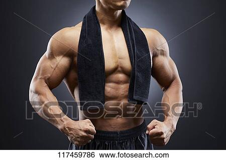 Japanese male bodybuilder View Large Photo Image Stock Photograph - Japanese male bodybuilder. Fotosearch