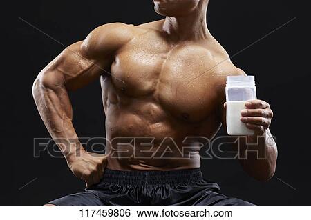 Stock Photograph - Japanese male bodybuilder. Fotosearch