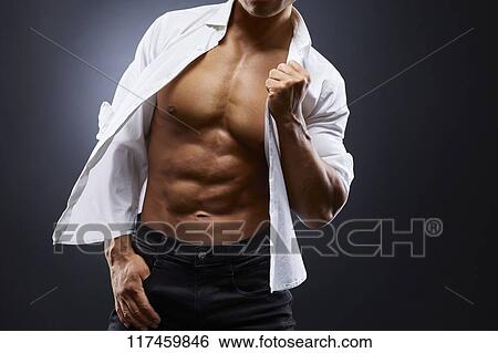 Stock Photograph - Japanese male bodybuilder. Fotosearch