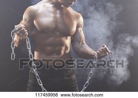 Stock Photograph - Japanese male bodybuilder. Fotosearch