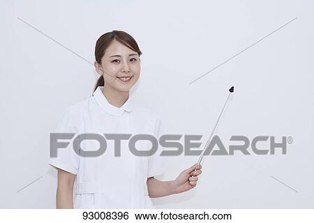 Stock Photograph - Japanese nurse. Fotosearch