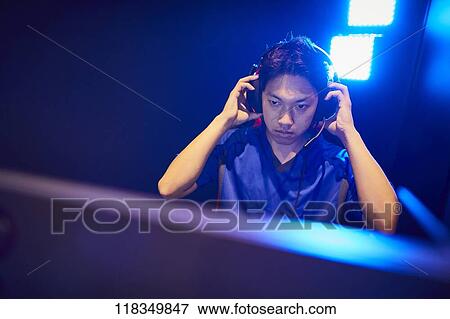 Japanese professional gamer View Large Photo Image Stock Photo - Japanese professional gamer. Fotosearch