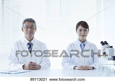 Japanese researchers in the lab View Large Photo Image Stock Image - Japanese researchers in the lab. Fotosearch