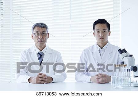 Japanese researchers in the lab View Large Photo Image Stock Image - Japanese researchers in the lab. Fotosearch