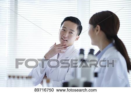 Japanese researchers in the lab View Large Photo Image Stock Image - Japanese researchers in the lab. Fotosearch