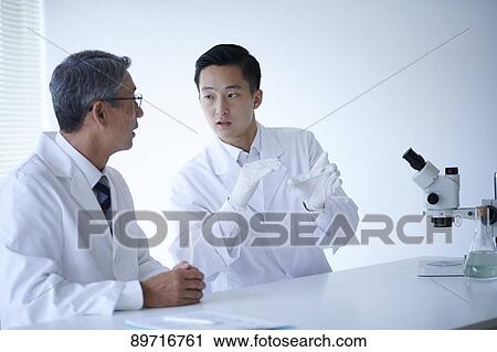 Japanese researchers in the lab View Large Photo Image Stock Image - Japanese researchers in the lab. Fotosearch