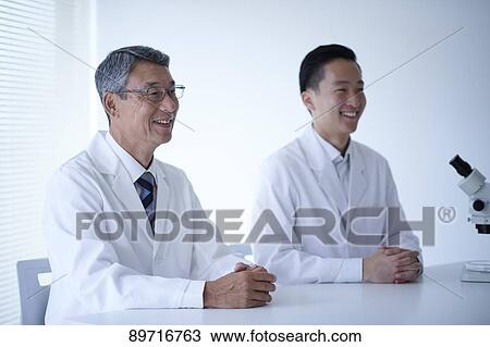Japanese researchers in the lab View Large Photo Image Stock Image - Japanese researchers in the lab. Fotosearch